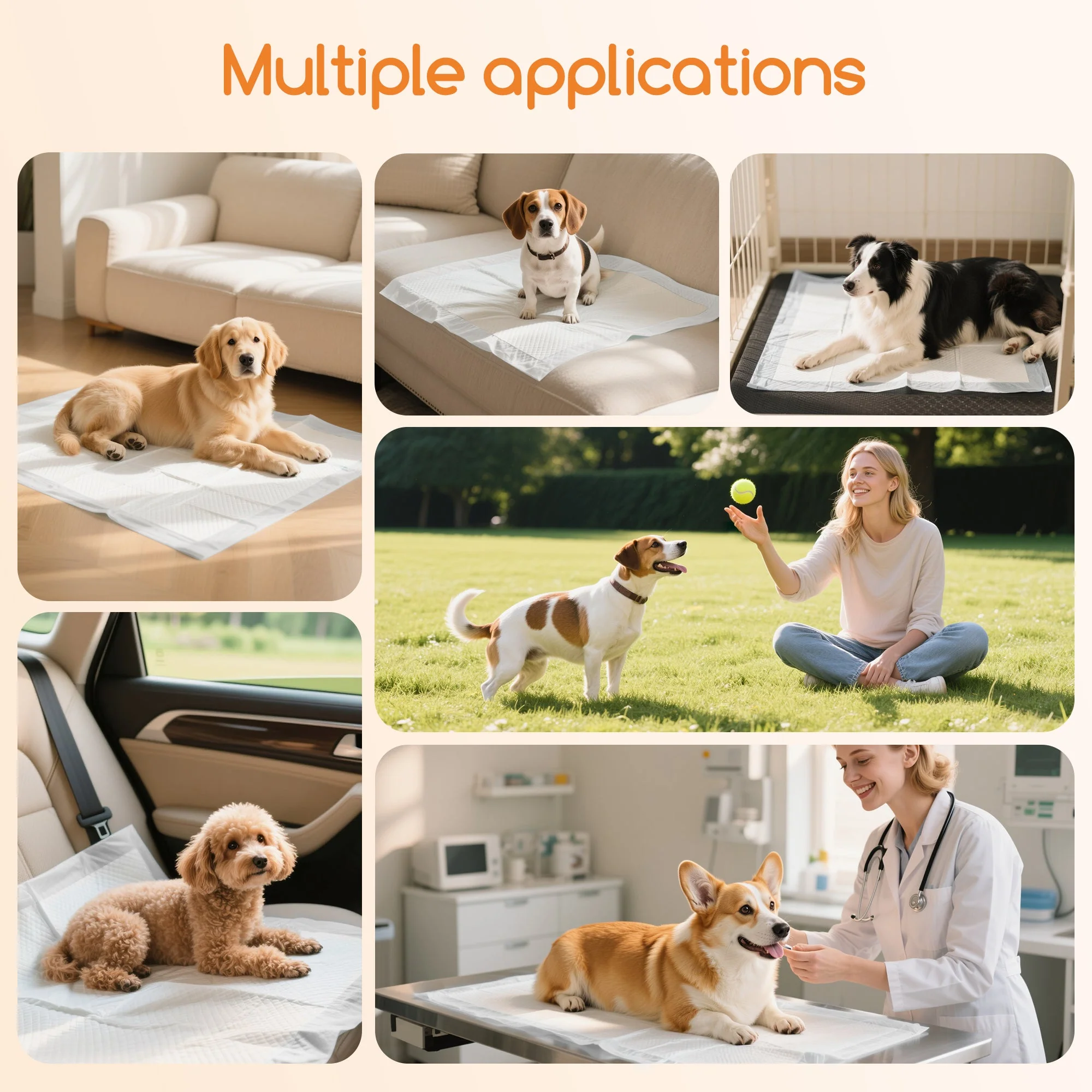 Meowant Pet Training Pads with 6-Layer Leak Protection MW-LDP01