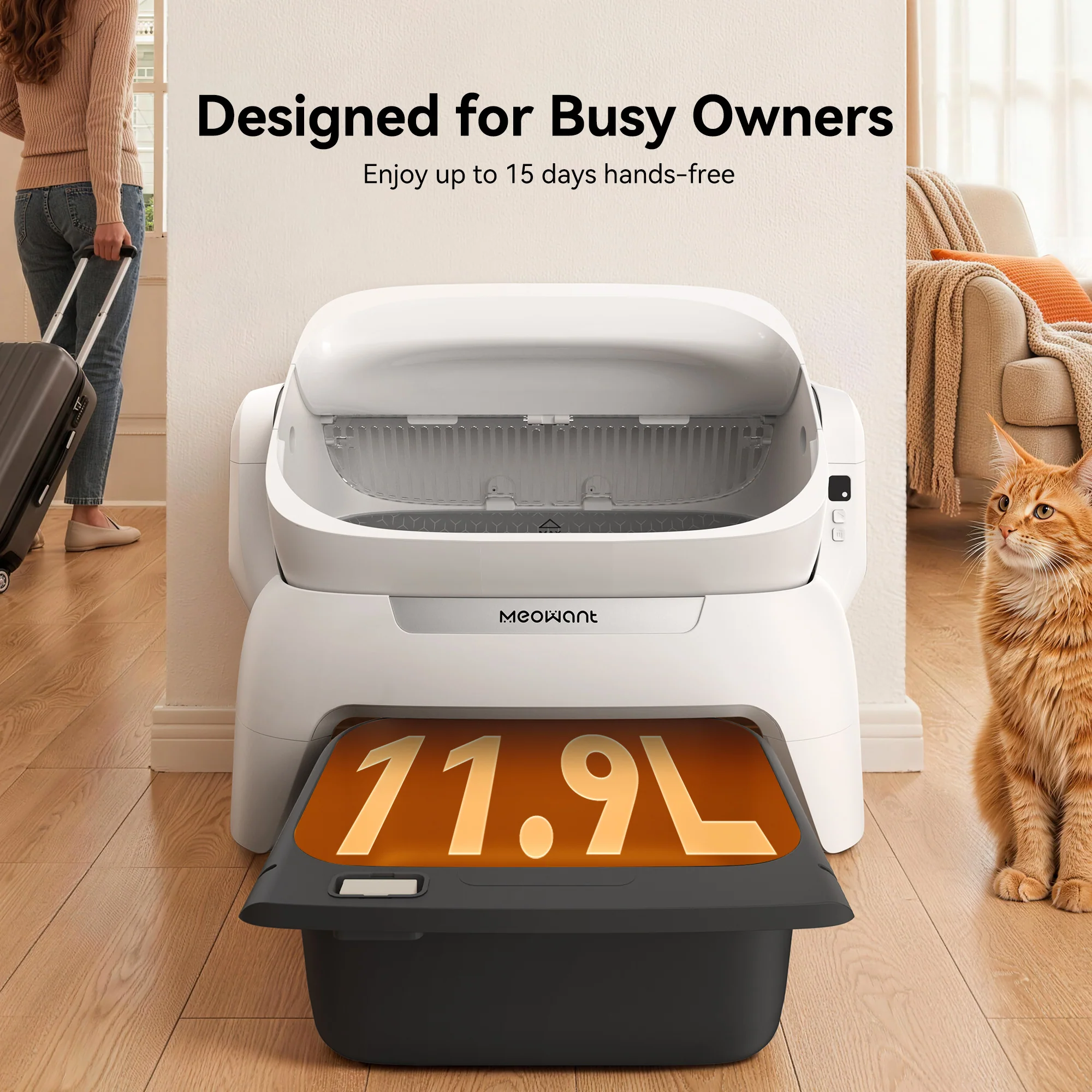 Meowant MW-SC10 開放式自動清潔貓砂盆