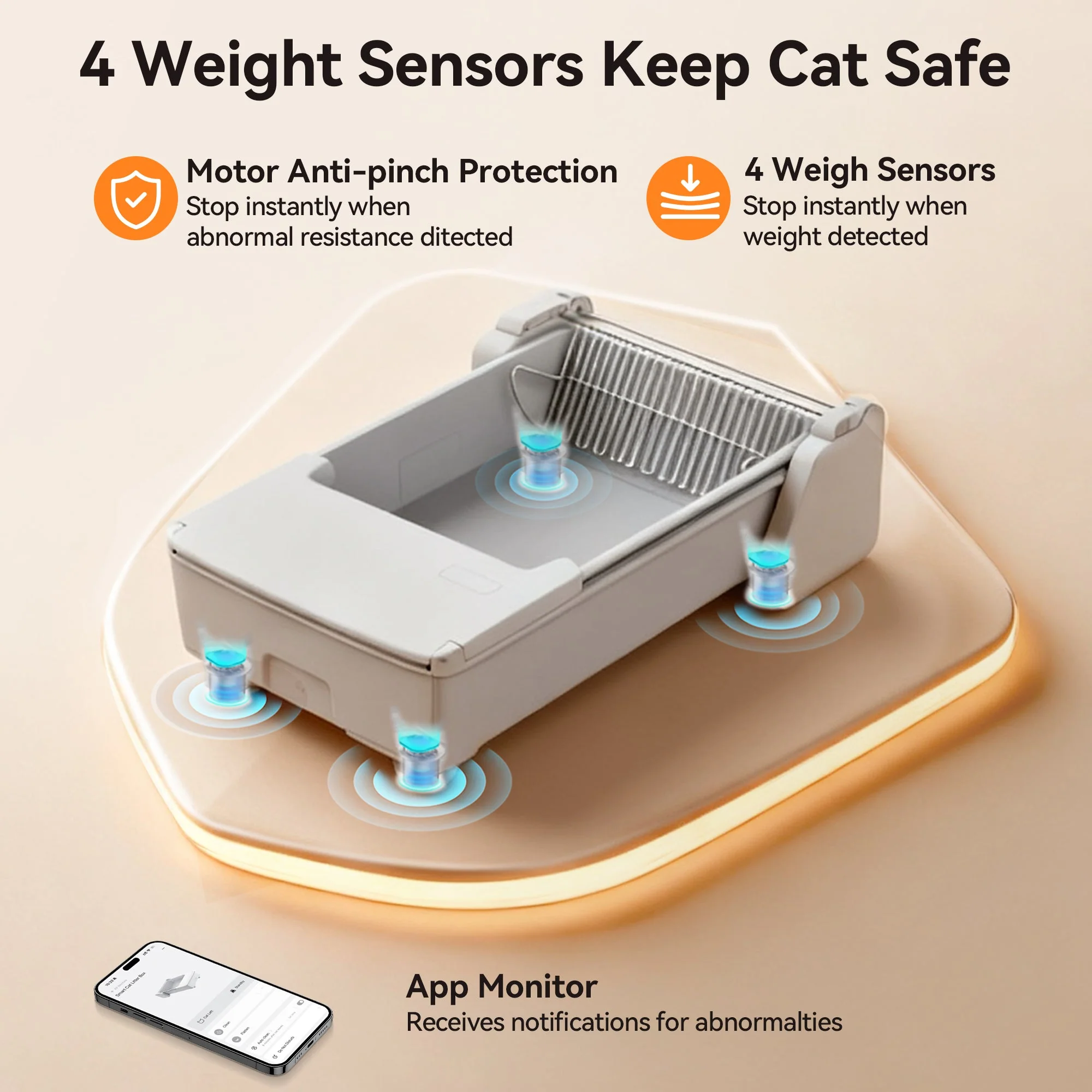 Meowant Open Top Self-Cleaning Cat Litter Box – SC03