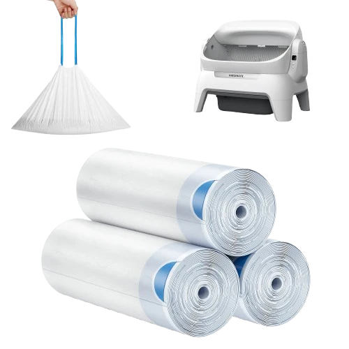 MeoWant SC10 Litter Box Liners Roll Pack with 20 Bags per Roll