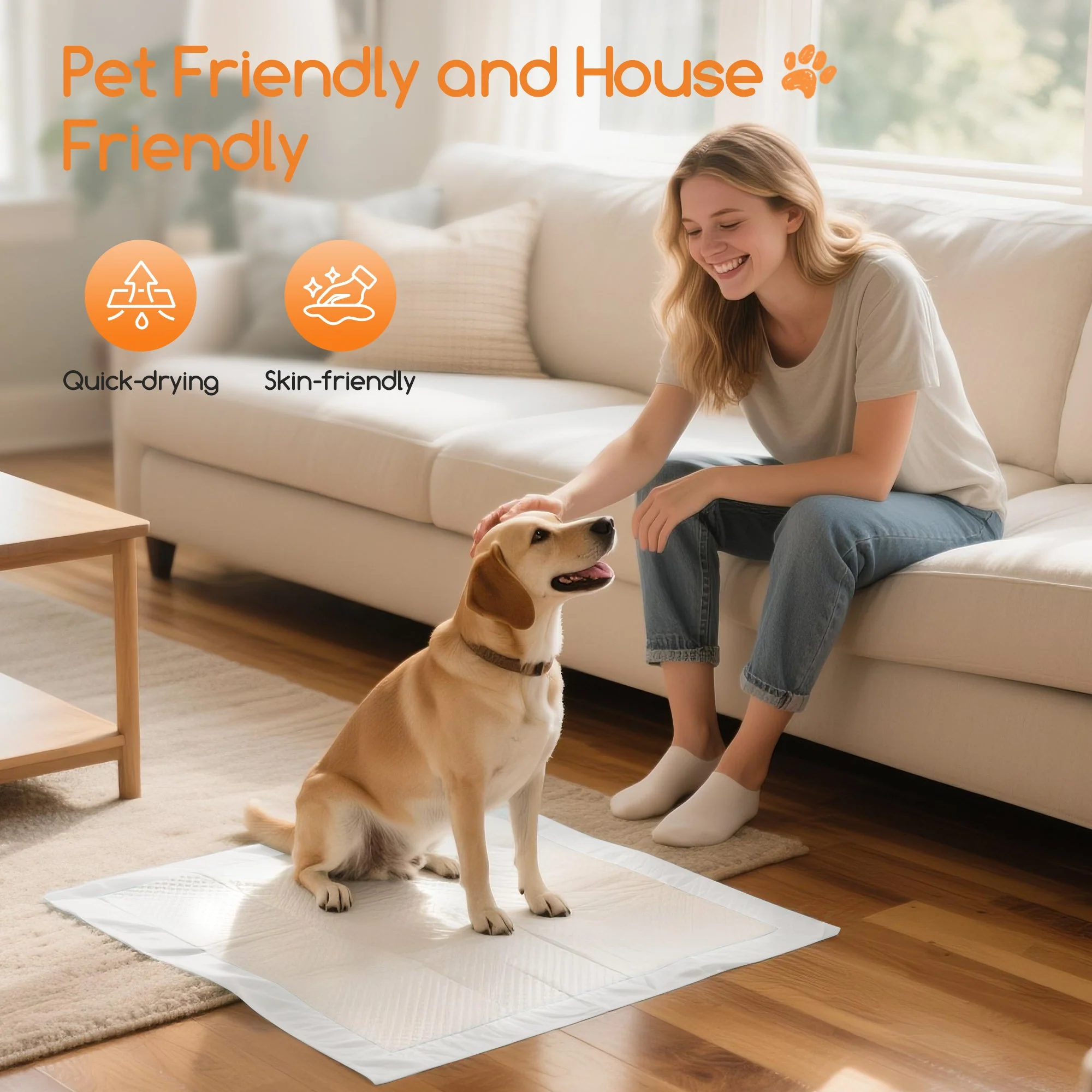 Meowant Pet Training Pads with 6-Layer Leak Protection MW-LDP01