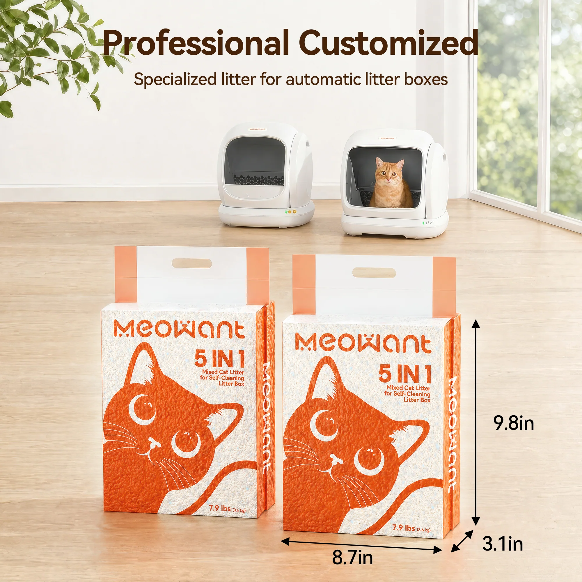 Meowant 優質 5合1 混合貓砂 7.9 lbs × 2